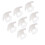 (White) 8x Beddanklemmen Grijs 3