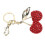 Sparkly Cherry Rhinestone Keyring for Handbags 5
