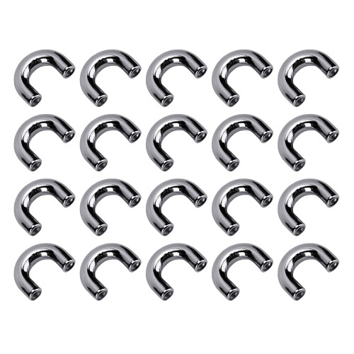 (Silver Black) 20x D-Ring Schnalle Messing Gold mit Schrauben 2
