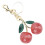(Pink) Glitter Cherry Keychain Bag Pendant 2