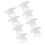 (White) 8x Beddanklemmen Grijs 5
