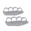 (Gray) 1 Pair Workout Grips for Barbell Dumbbell Black 4