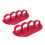 (Red) 1 Pair Workout Grips for Barbell Dumbbell Black 2