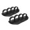 (Black) 1 Pair Workout Grips for Barbell Dumbbell Black 2