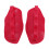 (Red) 1 Pair Workout Grips for Barbell Dumbbell Black 5