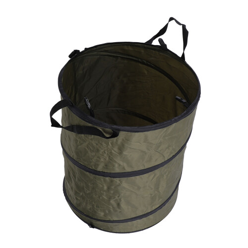 (Dark Green) Faltender Mülleimer 90L wasserdicht 1