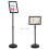 A4 Snap Frame Information Stand with Black Aluminium Frame 1