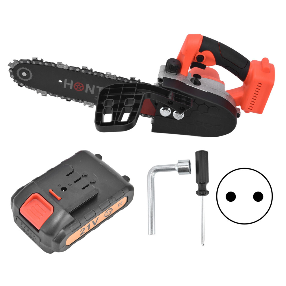 (EU Plug) 10in 21V Rechargeable Brushless Chainsaw Wood Pruning Saw US Plug-image-OPC-PMMFKHT-NEW