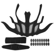 2 Sets Bike Helmet Pads Cycling Foam Lining Anti-Insect Net