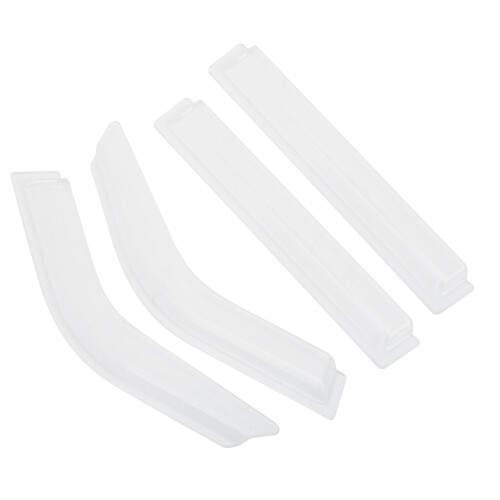 Front Rear Window Sun Visor Wind Deflector for 1/10 RC Crawler LC80 2