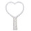 Handspiegel mit Strass, Herzform, HD-Glas 1