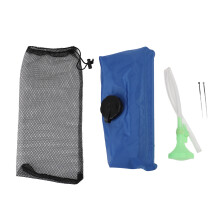 (Blue) Solar-Duschbeutel 20L Camping mit Ein/Aus-Kopf Blau