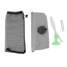 (Gray) Solar-Duschbeutel 20L Camping mit Ein/Aus-Kopf Blau