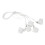(White) 50pcs Plastic Baby Tooth Storage Box 3