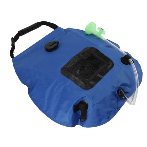 (Blue) Solar-Duschbeutel 20L Camping mit Ein/Aus-Kopf Blau 1