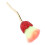 Blumen-Make-up-Pinsel Glitzernd Rot Strass Flauschig 5