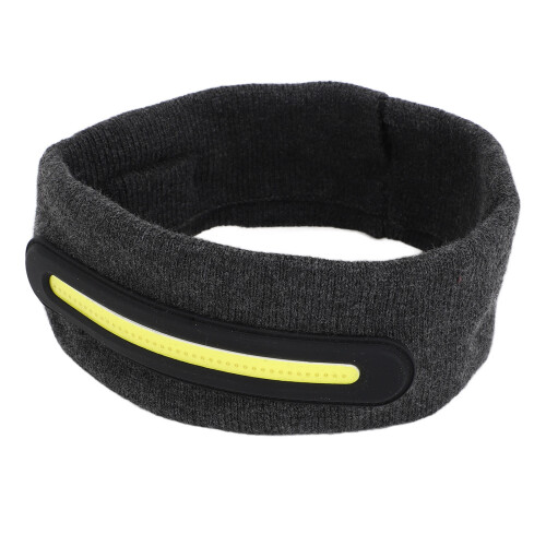 (Dark Gray) Rechargeable LED Headband Sweat Absorption Night Run 2