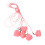 (Pink) 50pcs Plastic Baby Tooth Storage Box 2