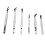 6Pcs RVS Pincet Rubberen Kop Multifunctioneel 1