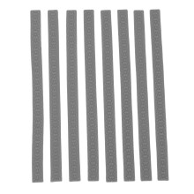 (Grey) 8x Grey Silent Silicone Luggage Wheel Protectors