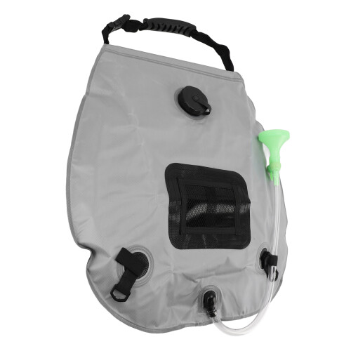 (Gray) Solar-Duschbeutel 20L Camping mit Ein/Aus-Kopf Blau 1