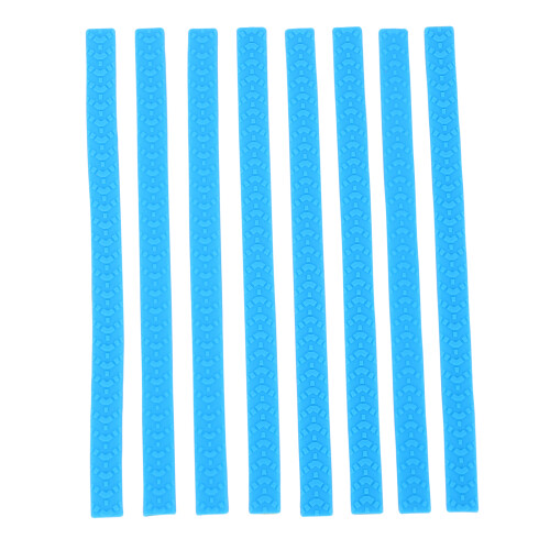 (Blue) 8x Gepäckrad-Abdeckungen Leise Silikon Grau