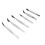6Pcs RVS Pincet Rubberen Kop Multifunctioneel 2