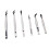6Pcs RVS Pincet Rubberen Kop Multifunctioneel 3