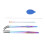 RVS Aquarium Pincet Silicone Tip Voeden Planten 3