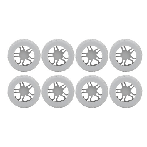 (Grey) 8x Gepäckradabdeckungen 5-6cm schwarz 1