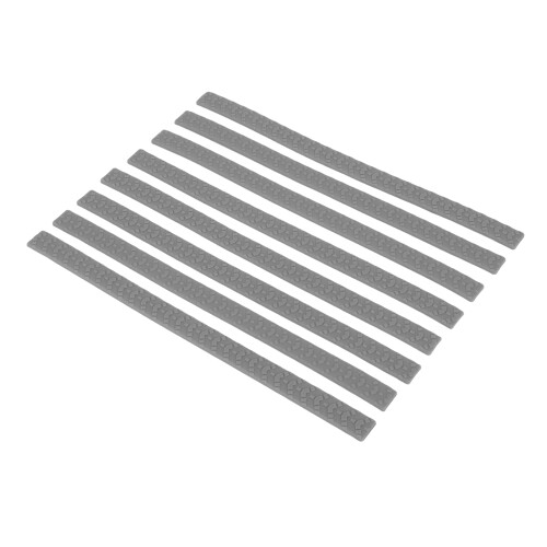 (Grey) 8x Gepäckrad-Abdeckungen Leise Silikon Grau 2