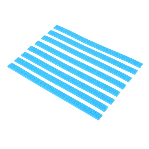 (Blue) 8x Gepäckrad-Abdeckungen Leise Silikon Grau 2