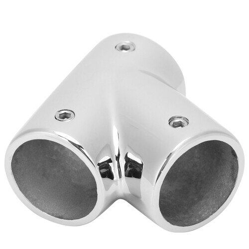 (25mm) 60 Degree Tee Left 3 Way Boat Handrail Fitting 25mm 2