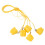 (Yellow) 50pcs Plastic Baby Tooth Storage Box 4