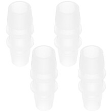 (As show, One size) Hose Adapter Aquarium Tubing Connector For Air Pump Compatibility 12mm to 16mm Size Transparent Color 4Pcs