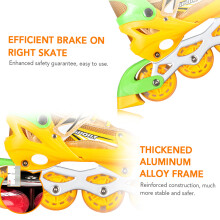 Adjustable Light Up Inline Skates Kids Adults Indoor Outdoor Fitness