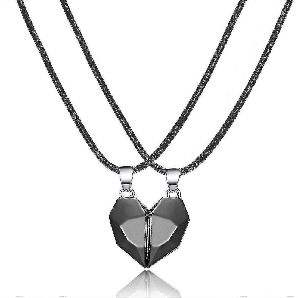 Kikidex (As Show, One Size) Solid Couple's Magnetic Attraction Necklace Black