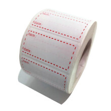 Freezable Stickers Freezer Labels On Roll, White And Red Date Labels for Food Sticker（500pcs Size 50x25mm）Lefou