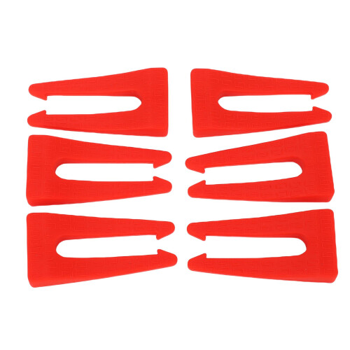 6x Herdsicherheitsverschlüsse aus Silikon, rot 1