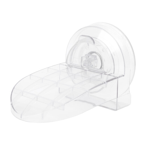 (White Transparent) Non-Slip Shower Foot Rest with Suction Cup