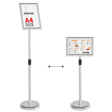A4 Snap Frame Information Stand with Aluminium Frame