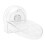 (White Transparent) Non-Slip Shower Foot Rest with Suction Cup 3