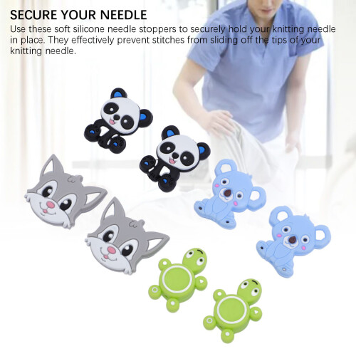 8 Pz Ferri da Calza Silicone Animali 1