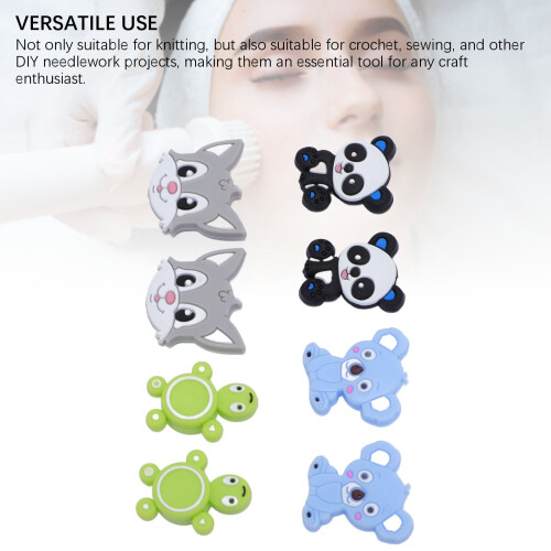 8 Pz Ferri da Calza Silicone Animali 2