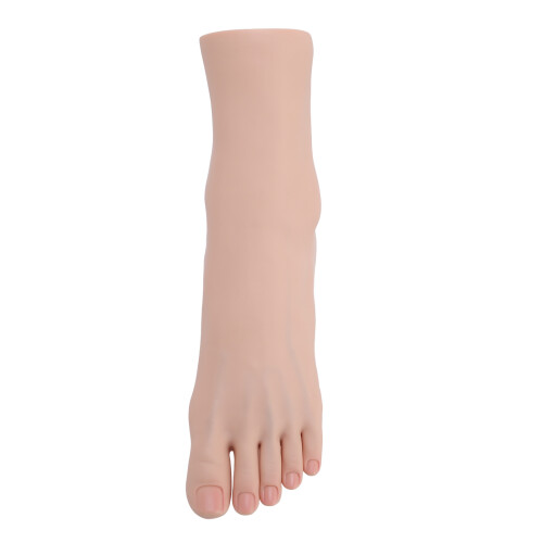(Left Foot) Silicone Foot Model Soft Flexible Joint Nail Art Display Left