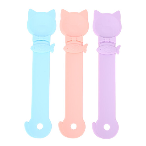 3er-Set Katzen-Squeeze-Fütterer mit Mischlöffel