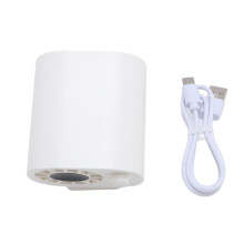 (White) Klemmventilator mit Sonnenschirm, höhenverstellbar, klein, Aprikose