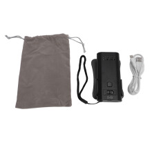2-in-1 USB-Akku LED-Nagellampe mit Ständer Schwarz