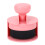 (Pink) Round Handle Flat Head Nail Dust Brush Soft Pink 1