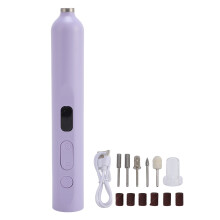 (Purple) 2-in-1 Elektrische Nageldrill & Lampe Tragbar